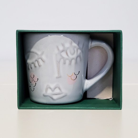 Starbucks 3oz Espresso Demi-Tasse Mermaid Face Cup - NIB - Picture 1 of 6